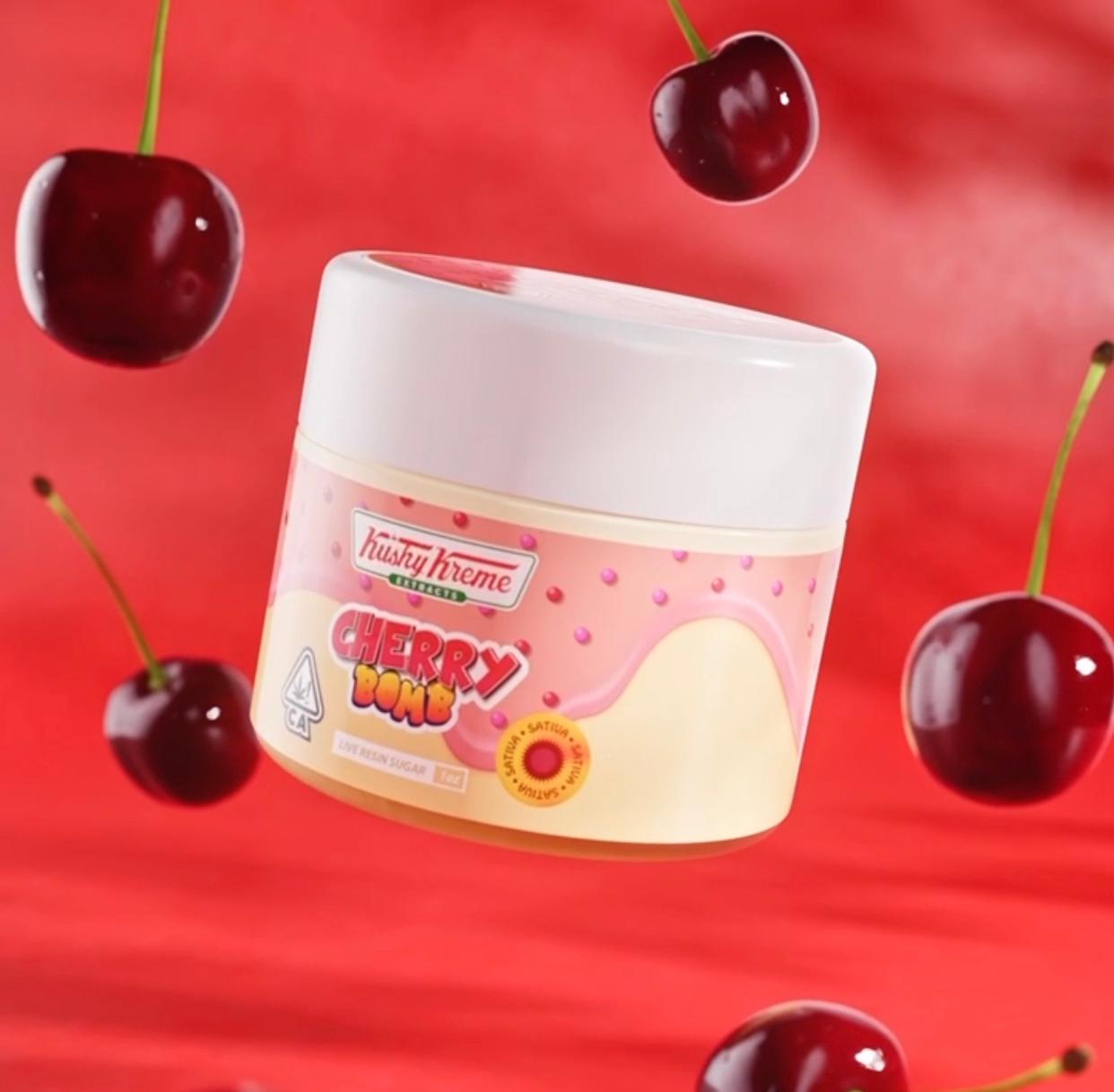 Kushy Kreme Live Resin Sugar Cherry Bomb 28g Jar